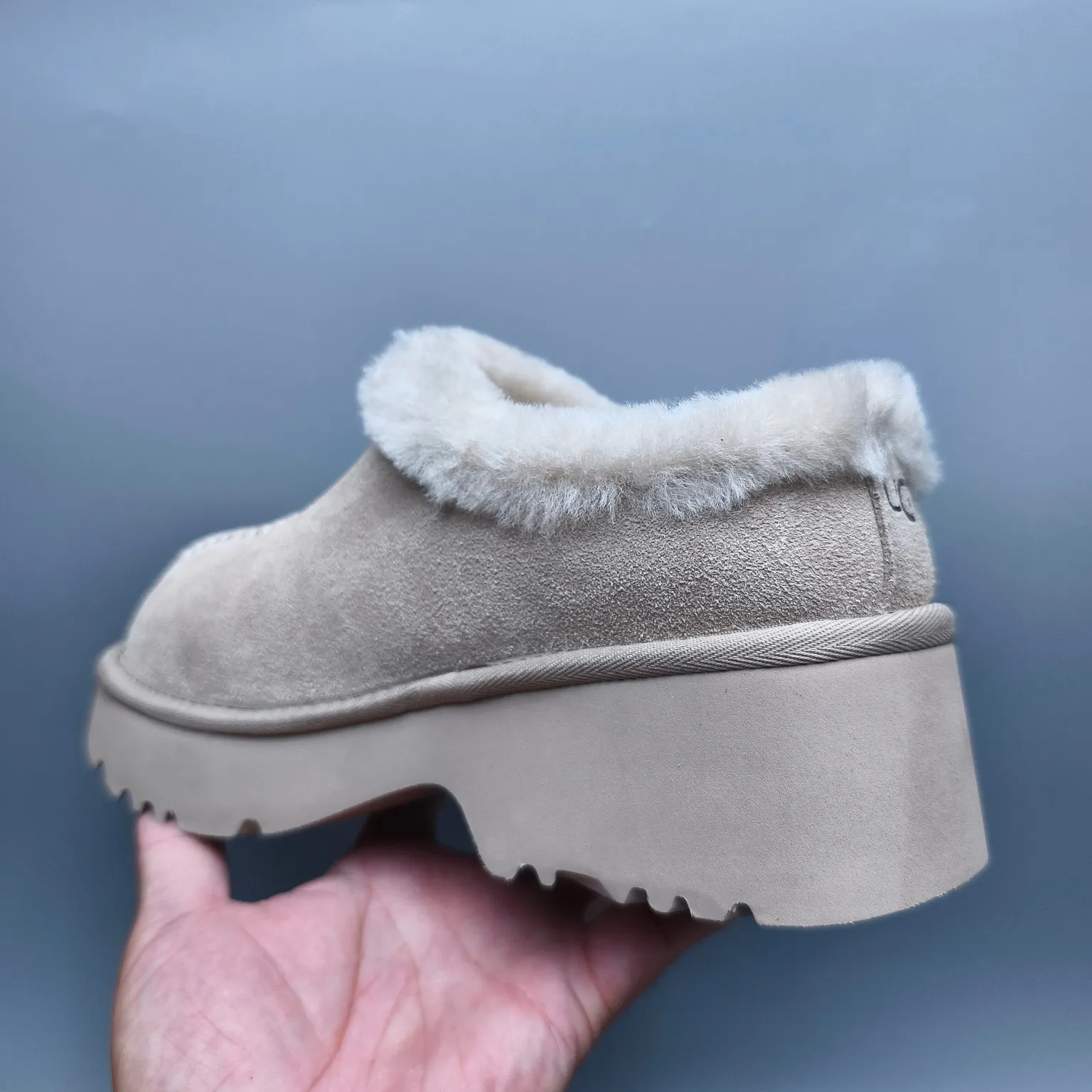 💰480 UGG sheepskin all-in-one snow boots 2510 thick-soled wedge fashion shoes Color: maroon sand walnut Matching size: 35-40